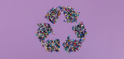 Symbole du recyclage démarche circulaire